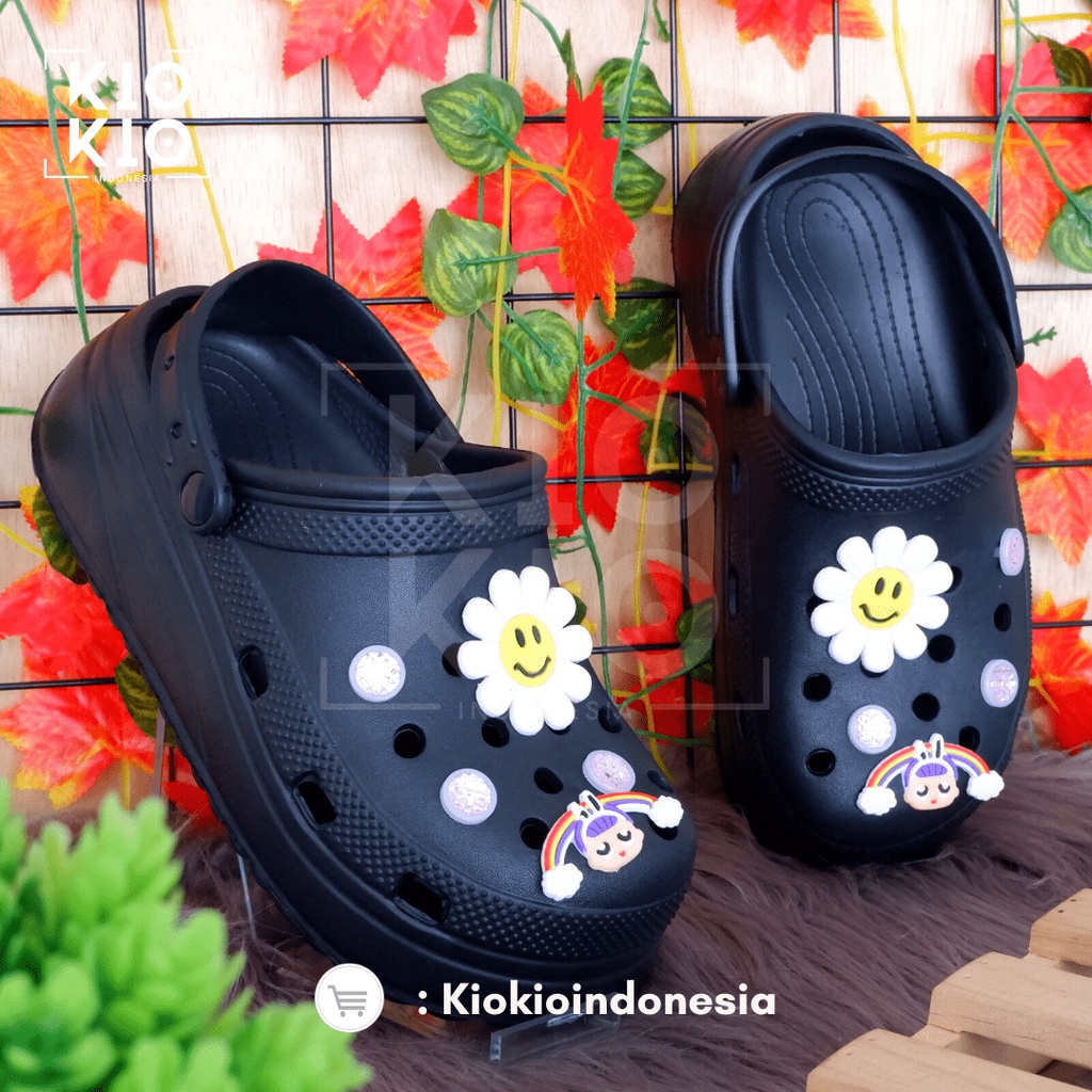 Sandal Kodok Classic Wanita /Sendal Baim Jiblitz Bae Clog Jibbitz Wanita New Model Korean Style