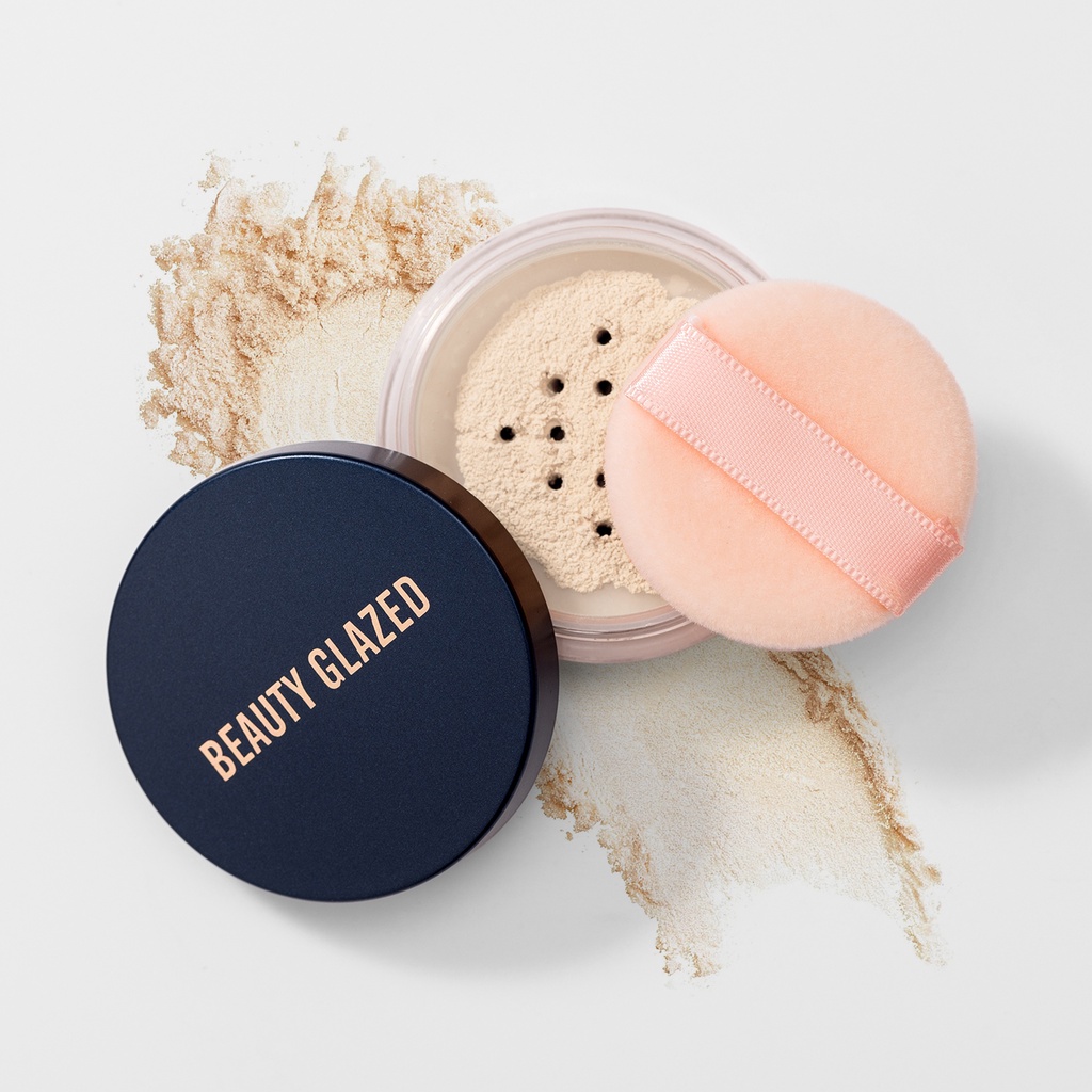 Beauty Glazed Loose Powder Setting Powder Murah Bedak Tabur Murah Makeup Wajah Bedak Setting Tabur