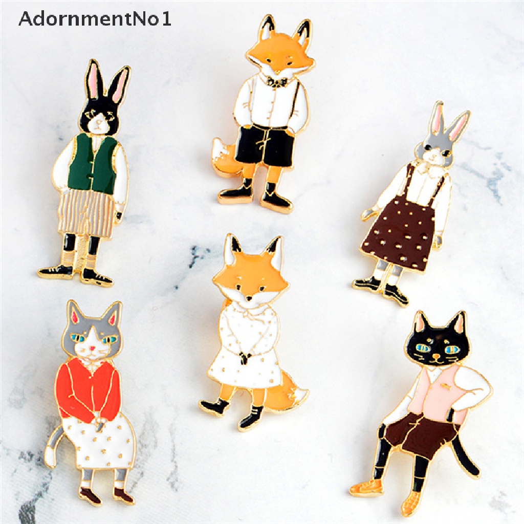 (AdornmentNo1) Bros Pin Enamel Bentuk Kucing Untuk Aksesoris Pakaian