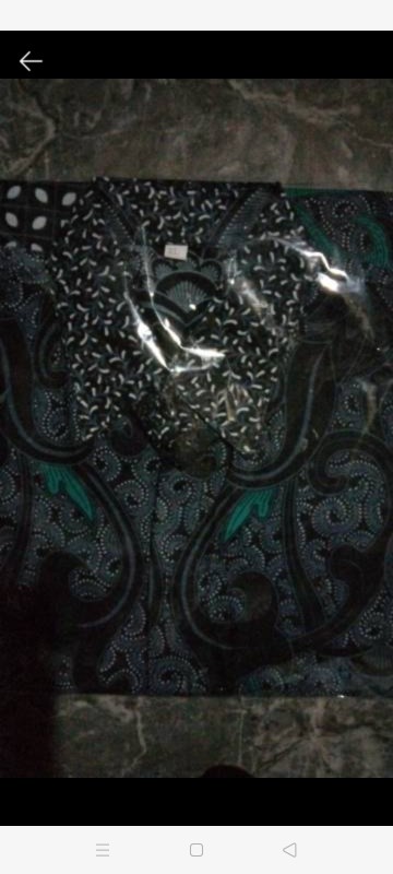 Batik Couple Keluarga Modern Sania Ruffle Ori Ndoro Jowi Dnt Motif Sakuarabiru