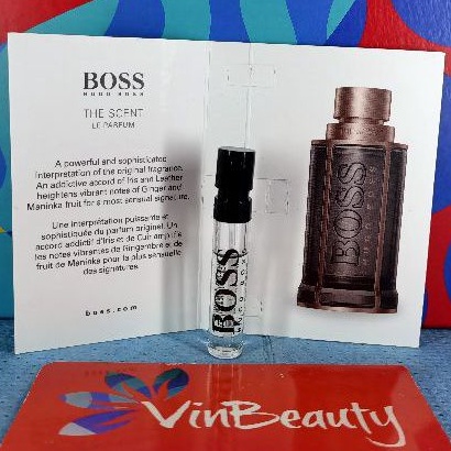 Vial Parfum OriginaL Hugo Boss The Scent Le Parfum 1.2 ml For Him For Men Murah