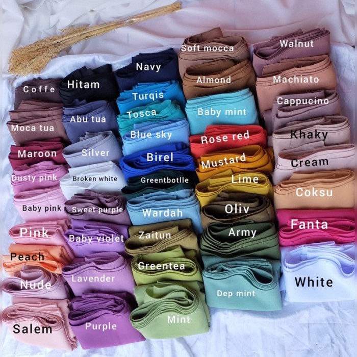 Pashmina Inner PREMIUM Kerudung Pashmina Nisa Sabyan Jilbab Instan - Mocca