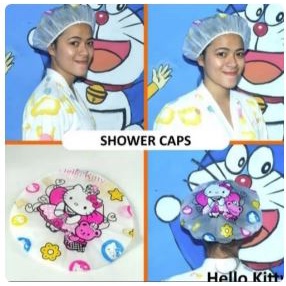 SHOWER CAP KARAKTER KARTUN/TOPI MANDI LUCU/ WATERFOOF TOPI MANDI