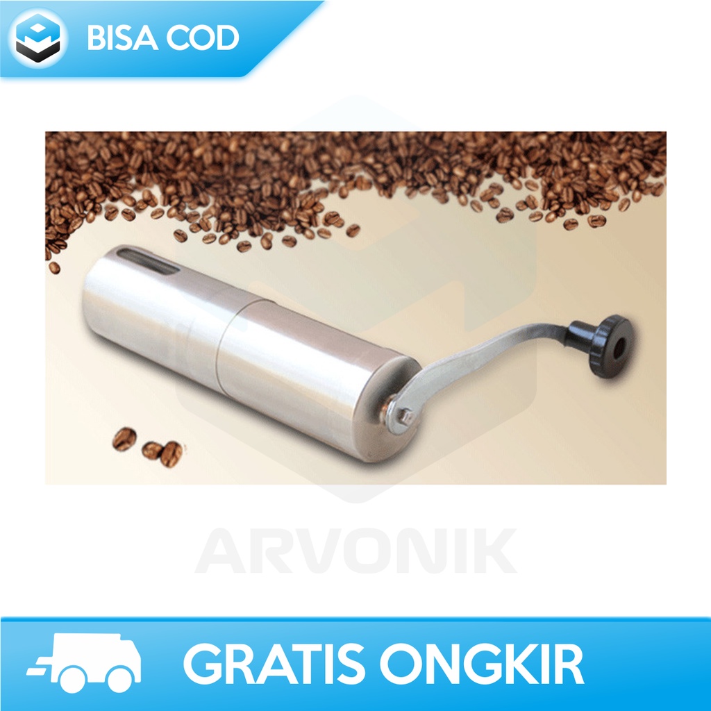 GRINDER COFFEE MANUAL STAINLESS BURR ONE TWO CUPS WFCG9800 ORIGINAL ALAT PENGGILING KOPI MANUAL PORTABLE