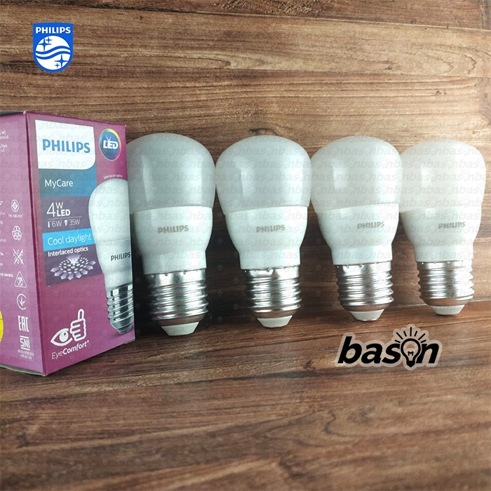 PHILIPS Multipack LED Bulb 4W Putih - Beli 3 Gratis 1