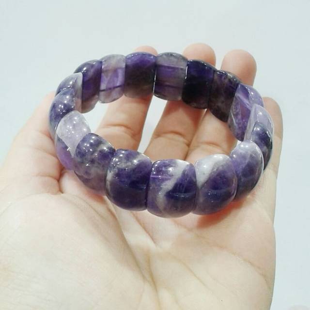 Gelang batu kecubung asli