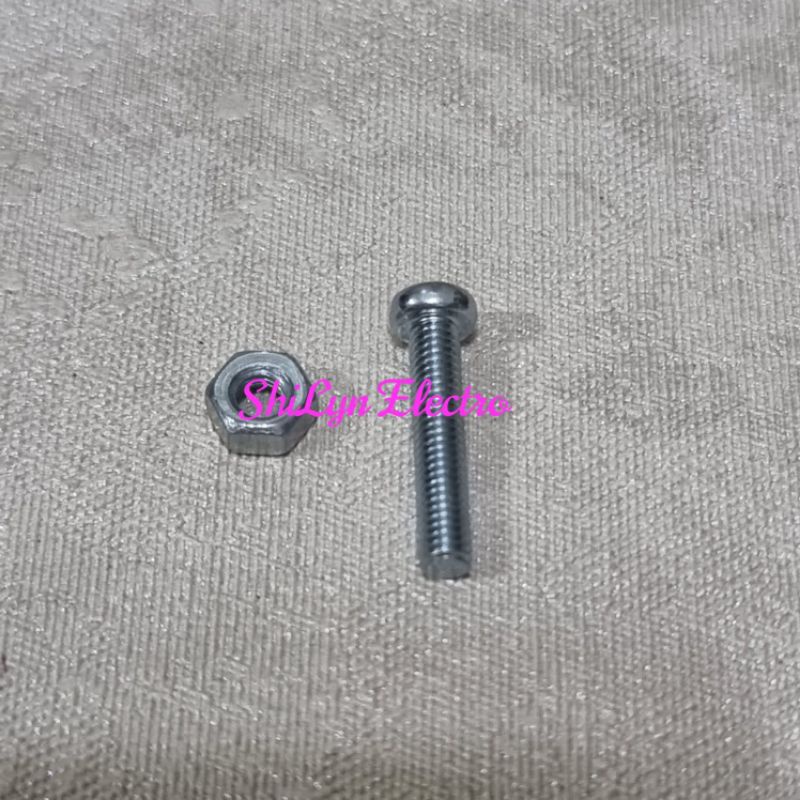 BAUT + MUR 3X10MM 1CM SPIKON BAUT JENGKOL JP M3 X 10MM