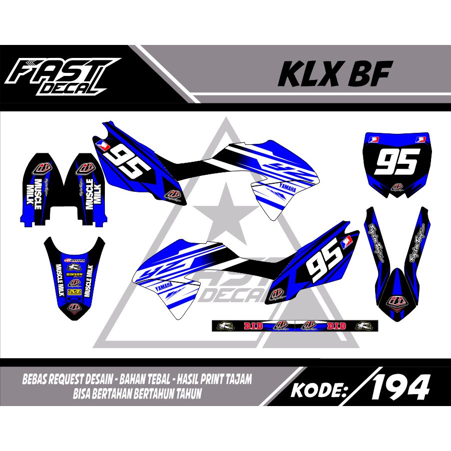 Decal stiker klx bf 194