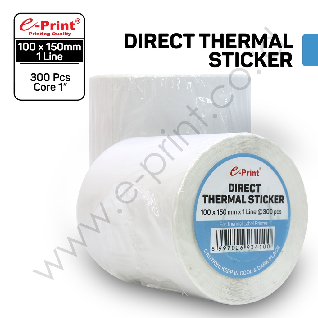 

Direct Thermal Sticker 100 x 150 mm eprint