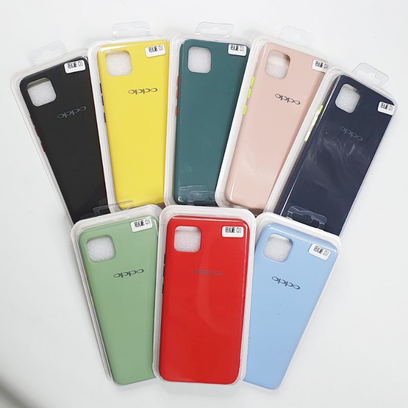 Realme C11 Macaron Tone Case / Silicone Macaron Colour Side button