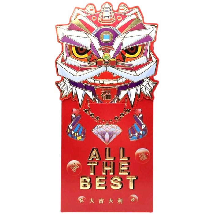 Angpao Happy New Year Angpau Imlek Netral Barongsai Ampau Panjang Harga Grosir Termurah