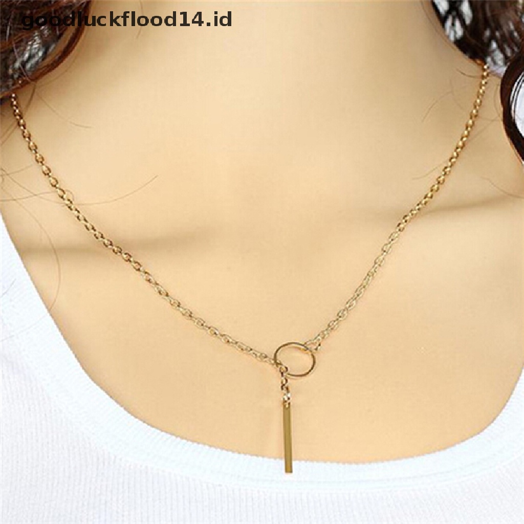 Kalung Rantai Choker Hias Liontin Bunga Kristal Untuk Wanita