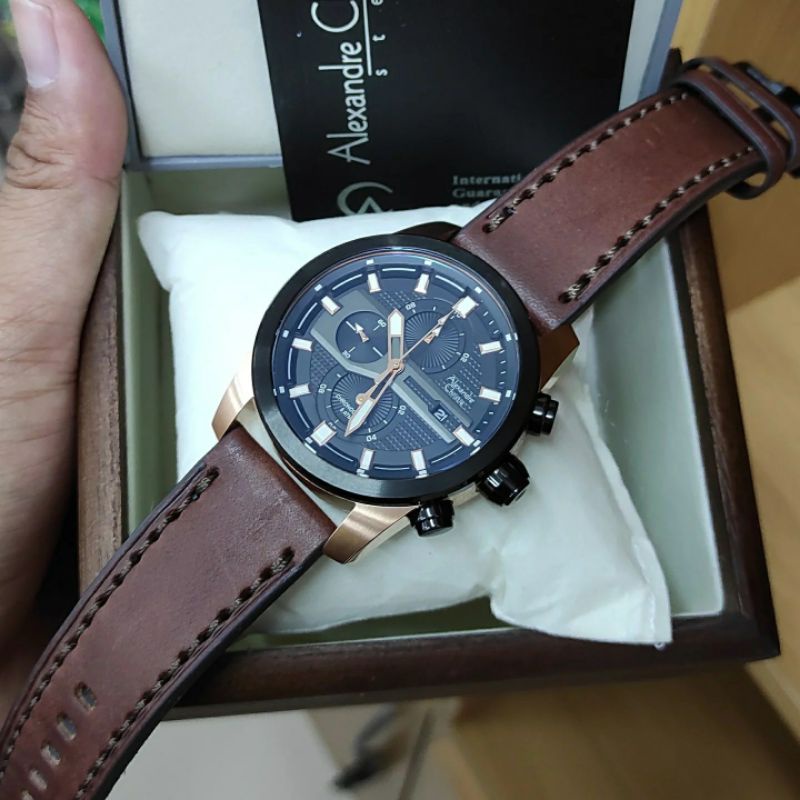 Alexandre christie tali kulit pria Original