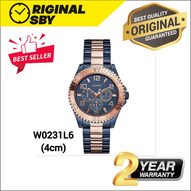 JAM TANGAN PRIA WANITA | RANTAI | KULIT | KARET | MURAH | Wanita gu3ss W0231L6 - Strap Stainless Ori