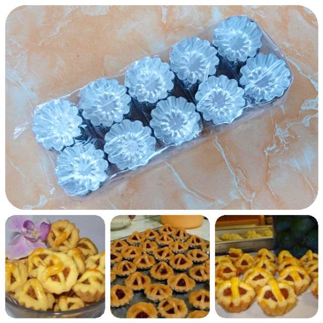 40 PCS CETAKAN NASTAR BUNGA / CETAKN KUE KERING