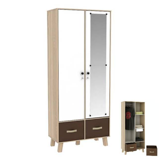 LEMARI PAKAIAN 2 PINTU PRO DESIGN