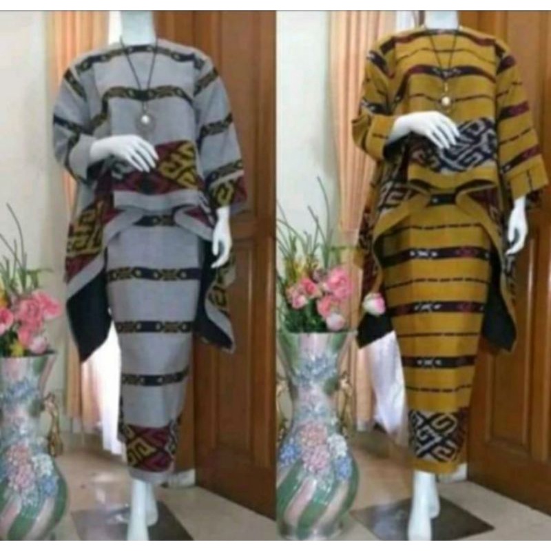 setelan baju adat motif toraja original K1