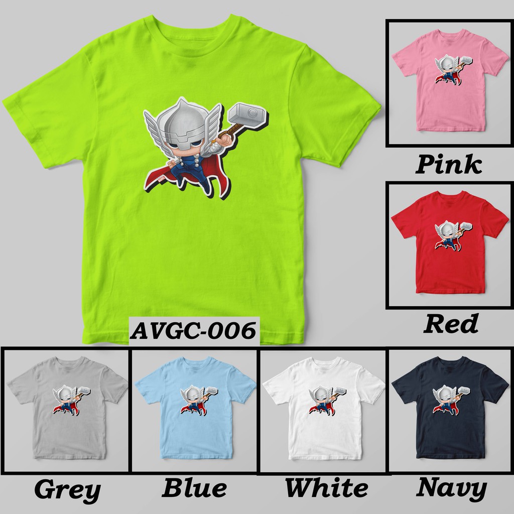 [FREE NAMA!!] Kaos Anak &amp; Family Avengers Chibi 100% COTTON PREMIUM