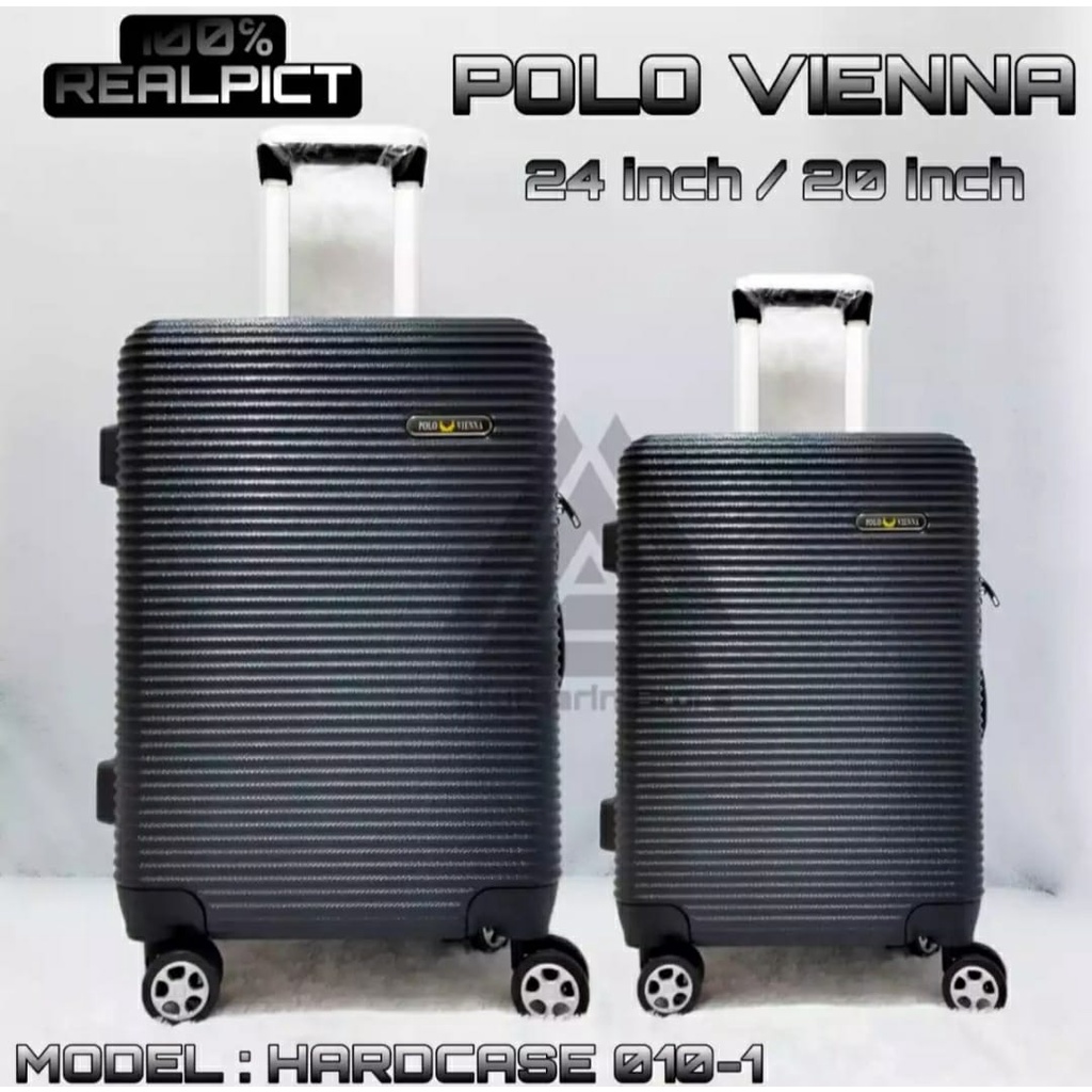 promo koper set ukuran 20inch 24inch beli 1 dapat 2 koper polo original polo vienna tidak mudah pecah