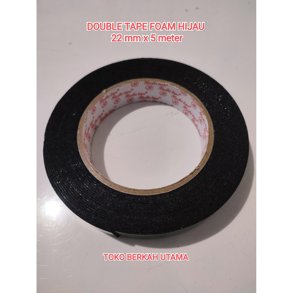 

Double tape busa foam hijau bodhi tape 22 mm x 6 meter