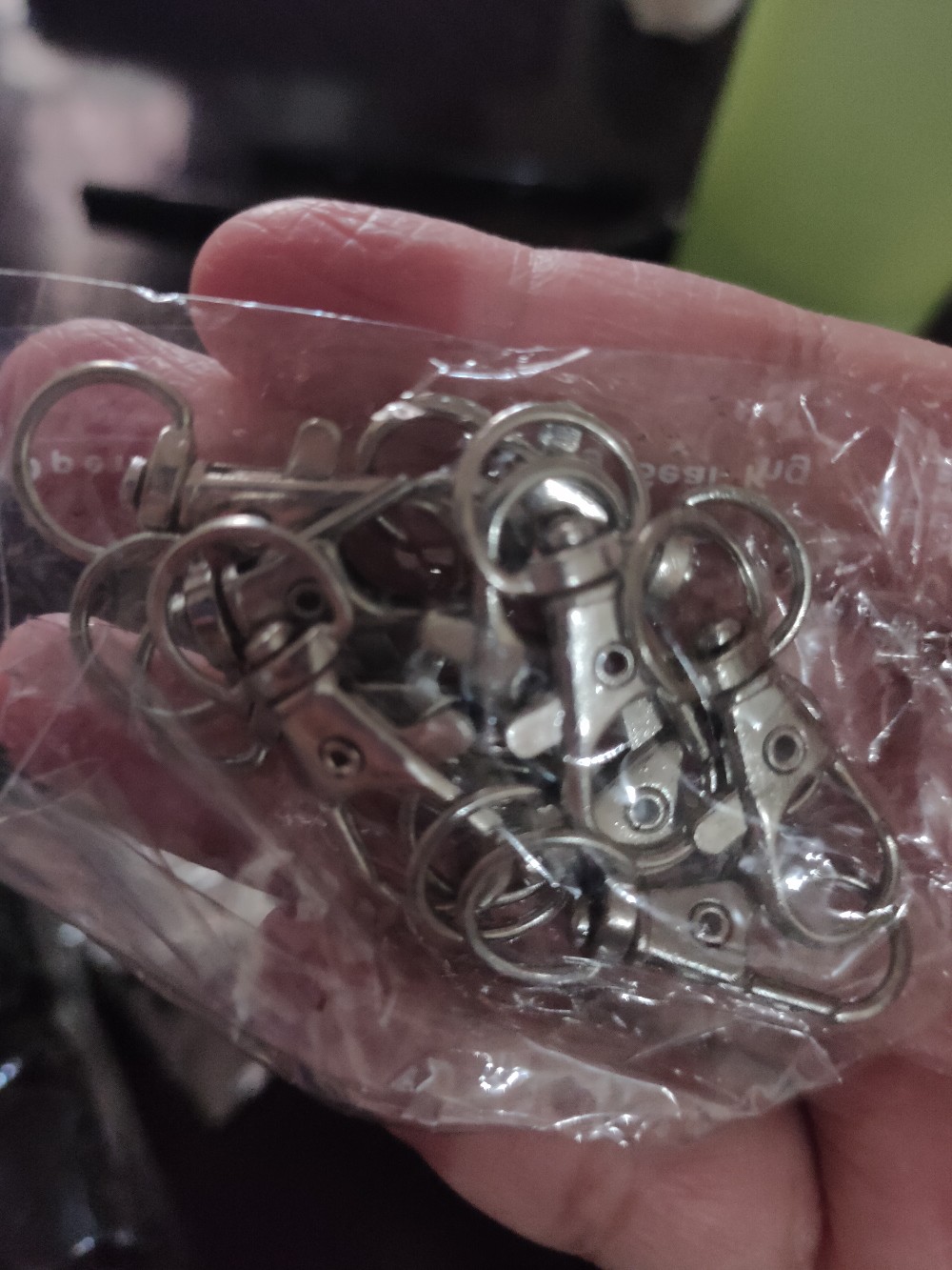 Pengait Tas Kaitan Cantelan Kunci Nikel 1cm /10pcs