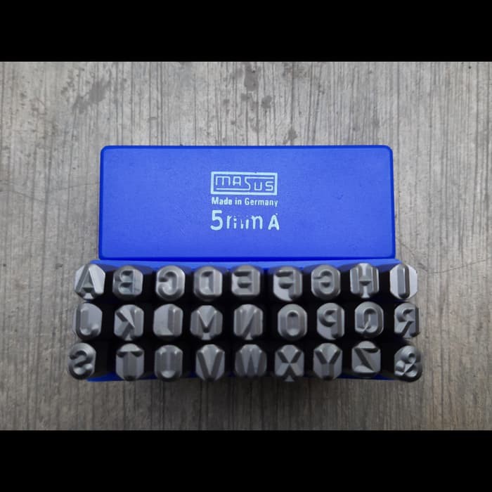 

Promo KETOK HURUF (A-Z) ukuran 5mm / LETTER (A-Z) STAMP PUNCH MERK MASUS
