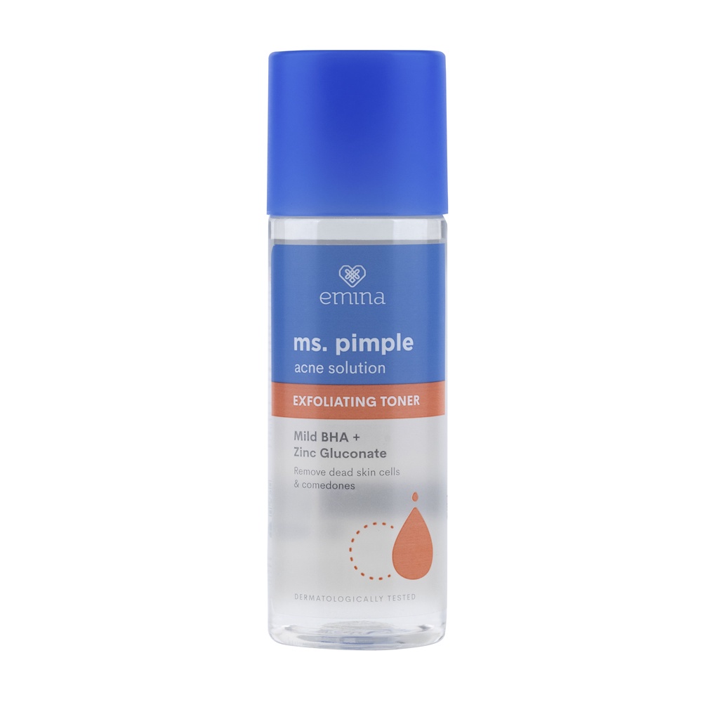 EMINA Ms Pimple Acne Solution Exfoliating Toner Mild BHA- 100 ml