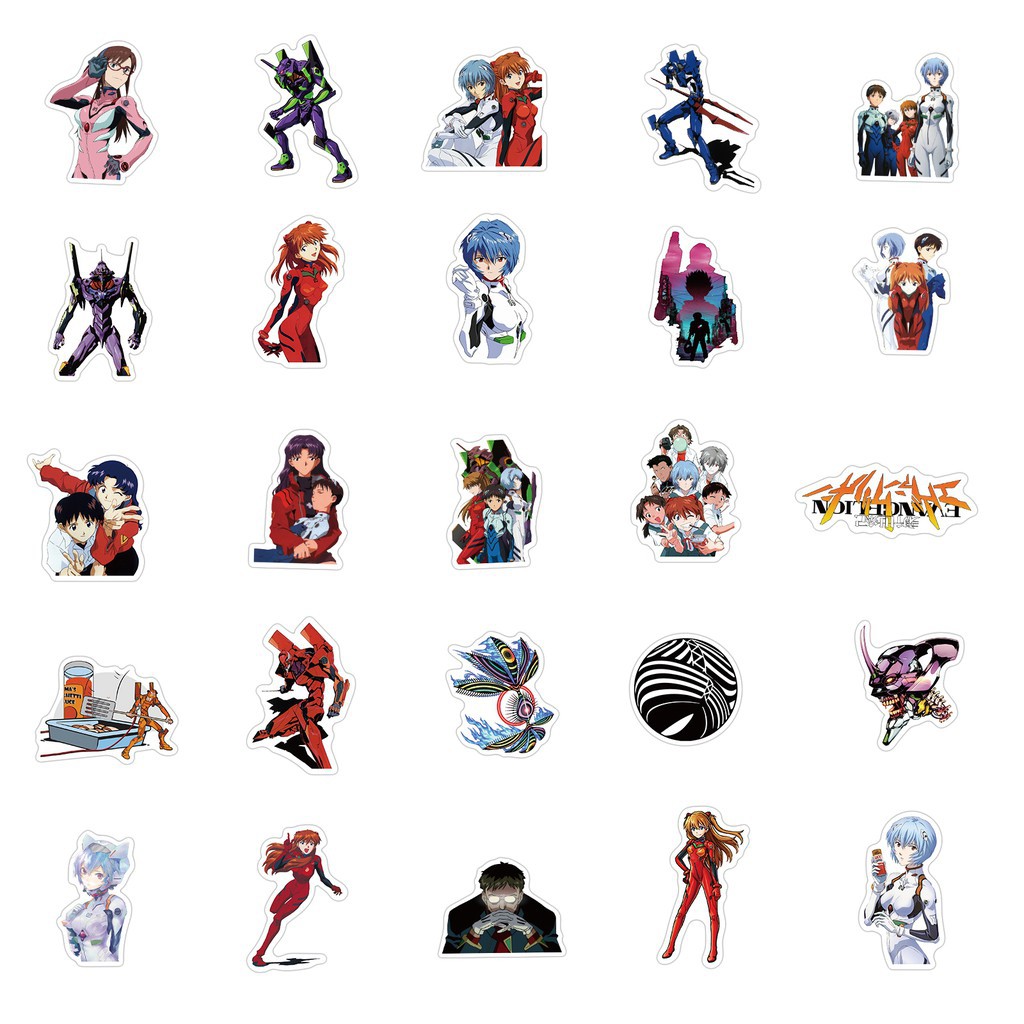 NGE001 – Sticker / Stiker Anime Jepang Neon Genesis Evangelion