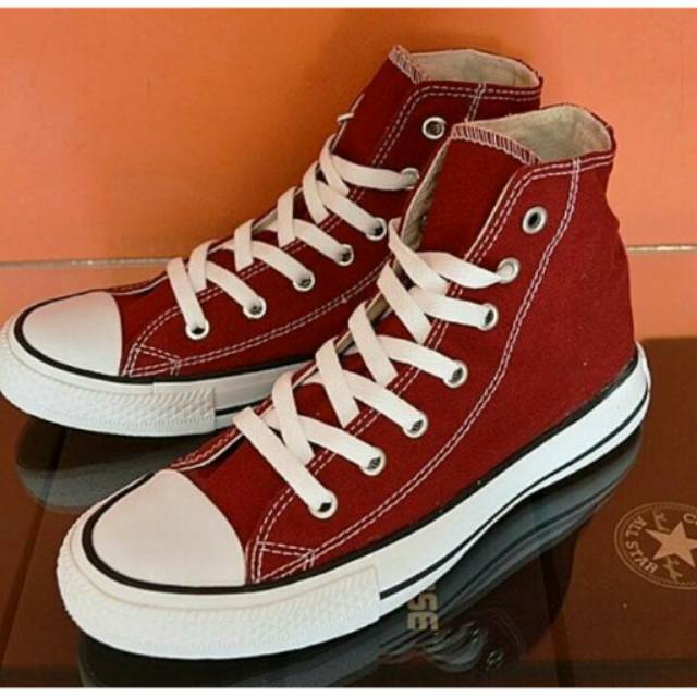 converse all star merah maroon