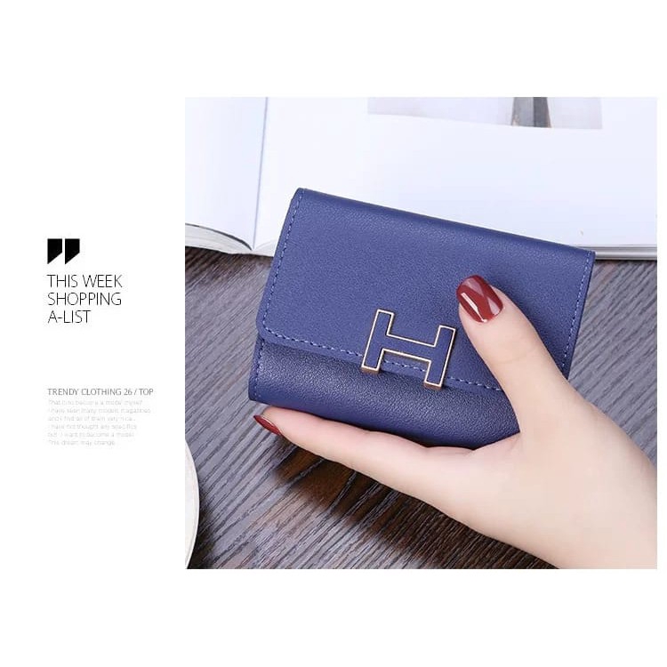 (COD) Dompet Mini Dompet Kulit Dompet Lipat Women Pocket import MALLSHOPPING