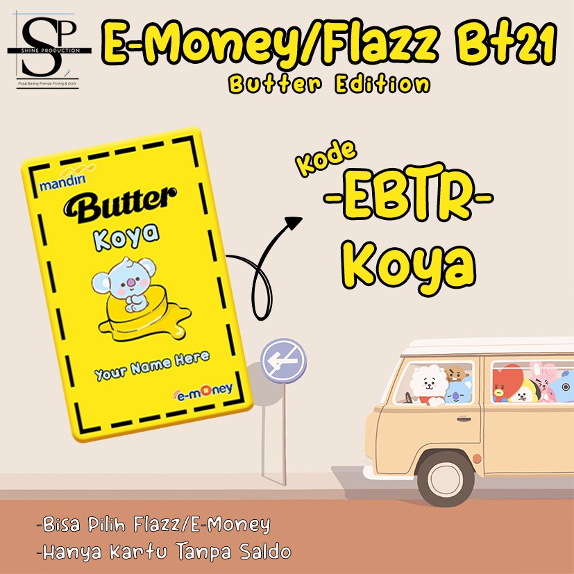 Emoney Flazz Bt21 Custom Nama