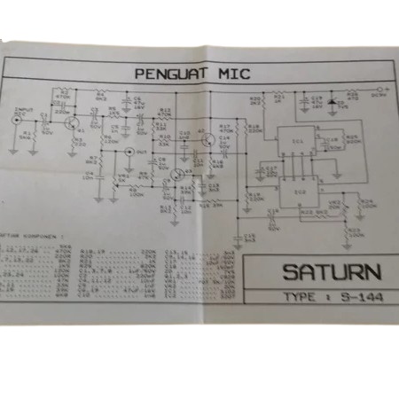 PCB Penguat MIC 2 IC S-144