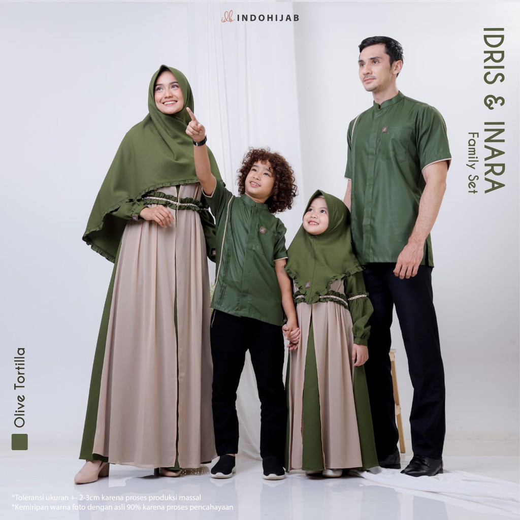 [PRE ORDER] Sarimbit IDRIS & INARA "Olive Tortilla" by IndoHijab