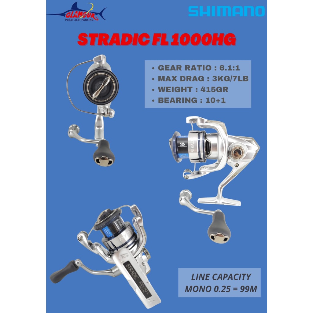 REEL PANCING SHIMANO STRADIC FL 1000-2500 HG / KATROL SHIMANO STRADIC FL 1000-2000 HG
