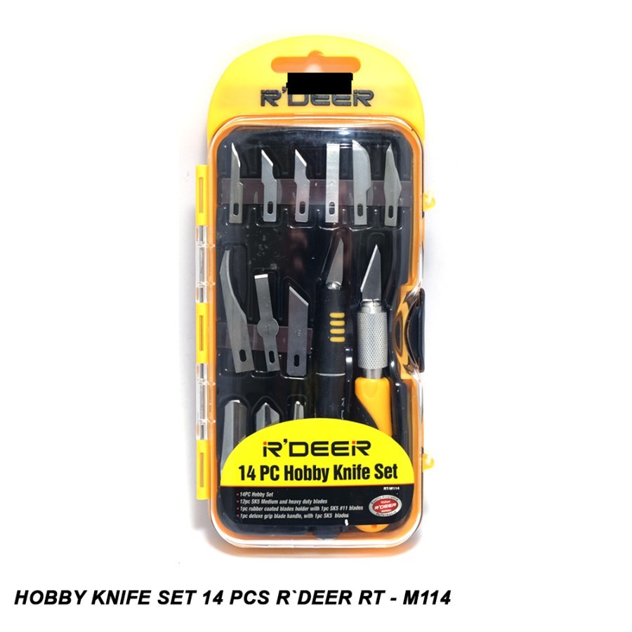 Hobby Knife Set 14 Pcs R`DEER - RT