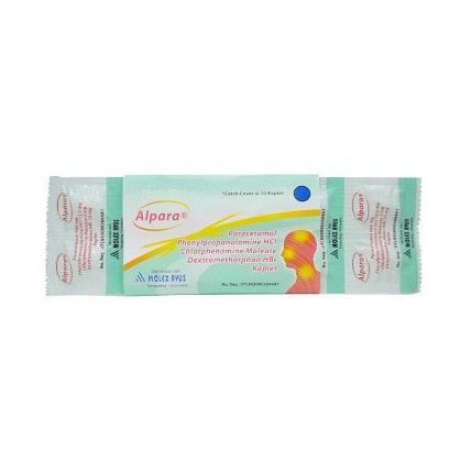 ALPARA Strip - Obat Demam Batuk Flu Pilek 10 Tablet