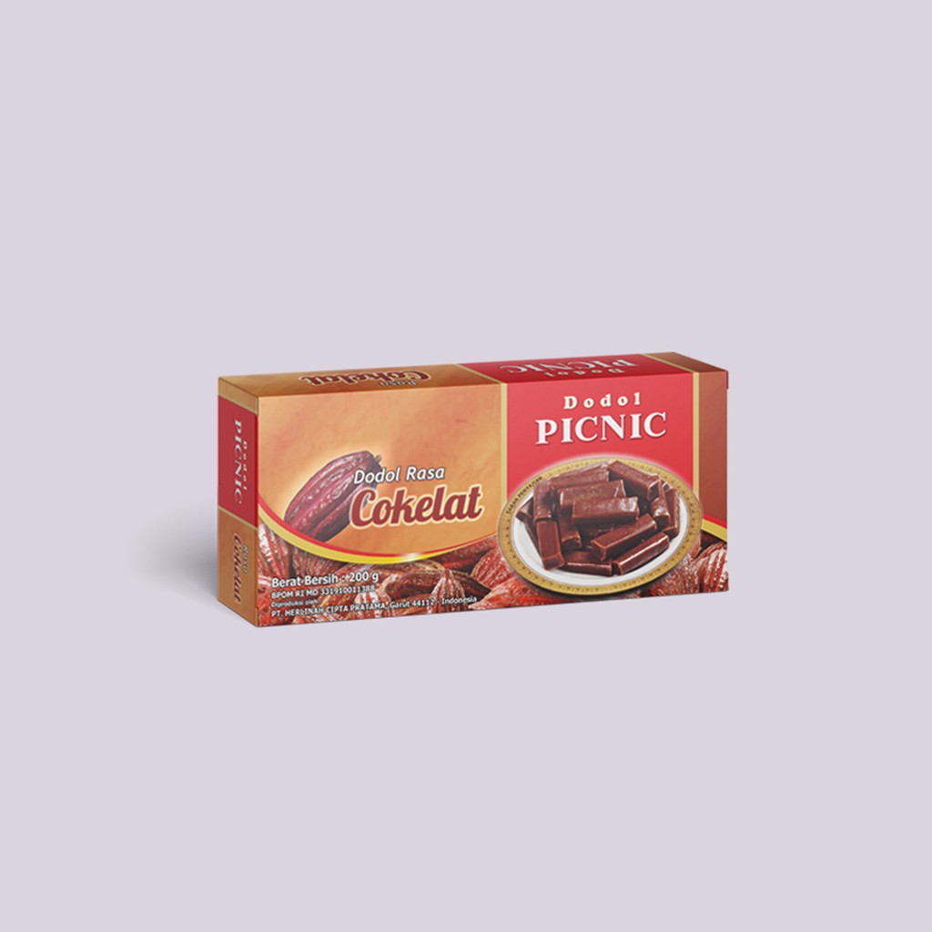 

Dodol Garut PICNIC Rasa Coklat 200 Gr