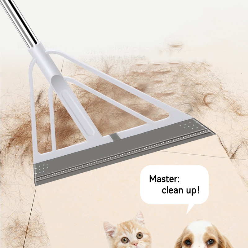 [Multi-functional Dusting Magic Silicone Scraper Broom] [Pet Hair Cleaning Broom] [Floor Cleaning Tool ] [Bathroom Floor &amp; Glass Scraper]