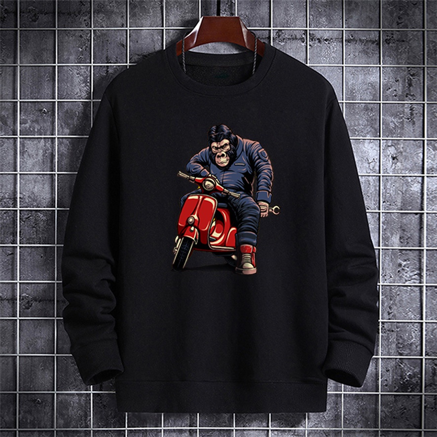 Sweater pria crewneck KINGKONG sweter cowok distro keren