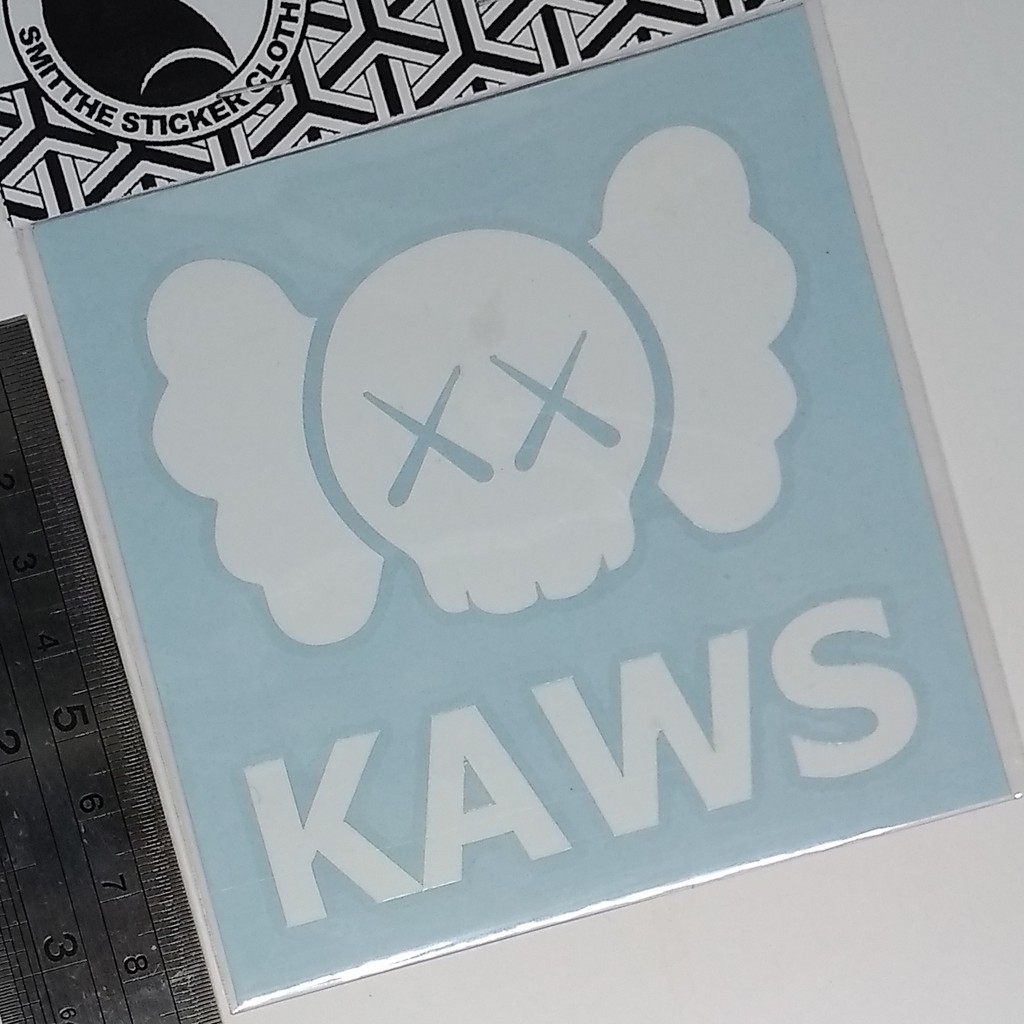 Stiker KAWS Logo Cutting Sticker untuk aksesoris Mobil Motor Oracal