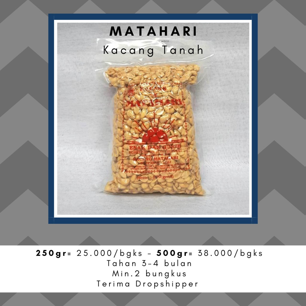 

Matahari Kacang Tanah Bali 500 gram