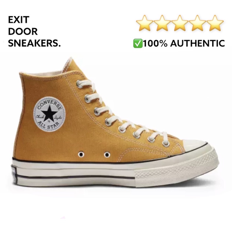 Converse Chuck Taylor 70 High - Sunflower / Egret - 162054C - 100% Authentic