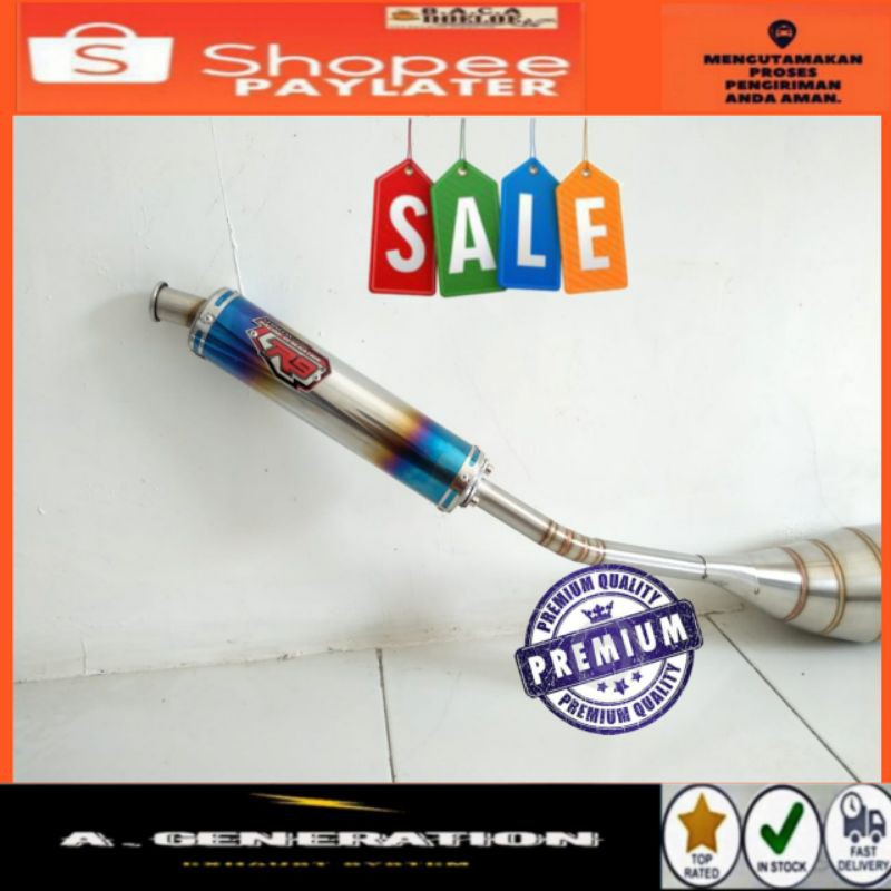 knalpot ninja r dan rr R9 mugello stainlist