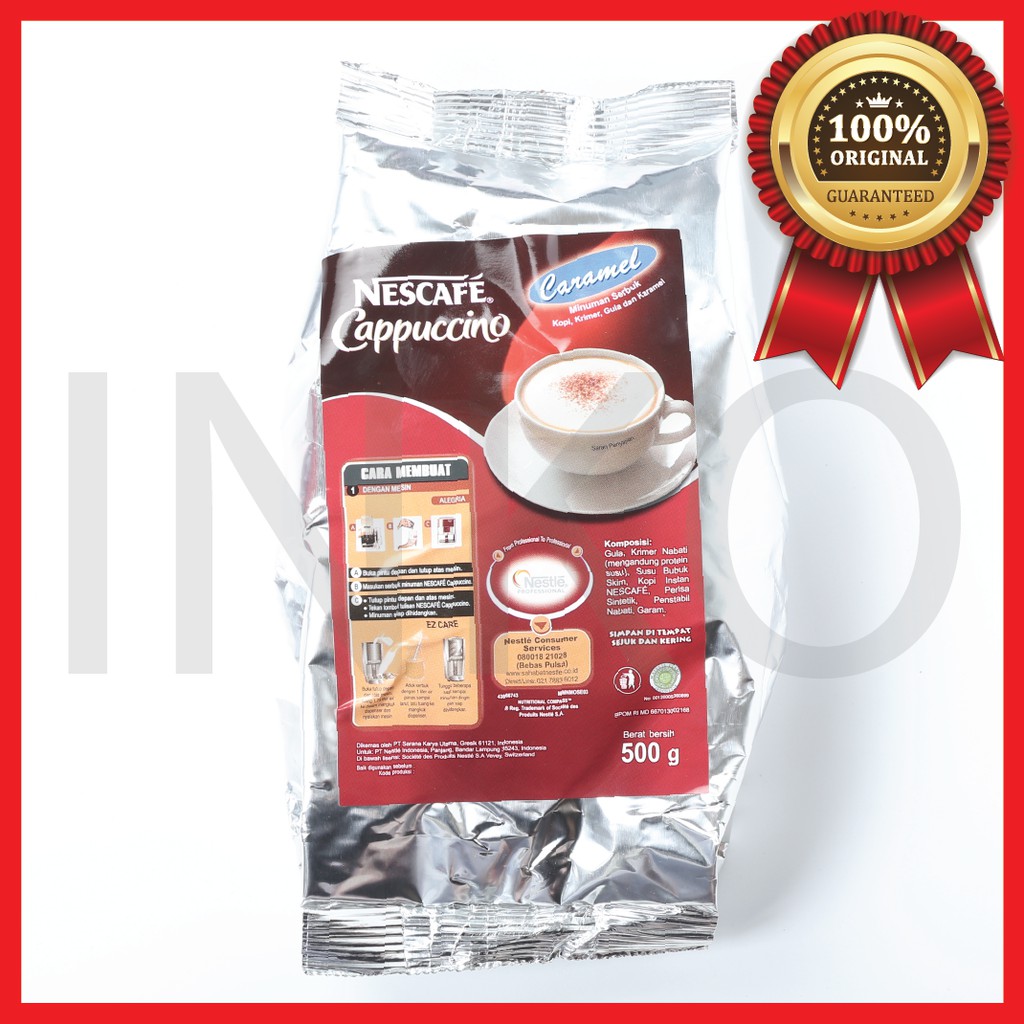 

NESCAFE CAPPUCCINO MINUMAN SERBUK KOPI KRIMER GULA KARAMEL 500GR
