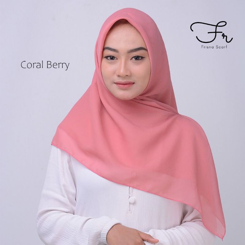 BELLA SQUARE POLLYCOTTON PREMIUM UKURAN 115x115-Coral Berry