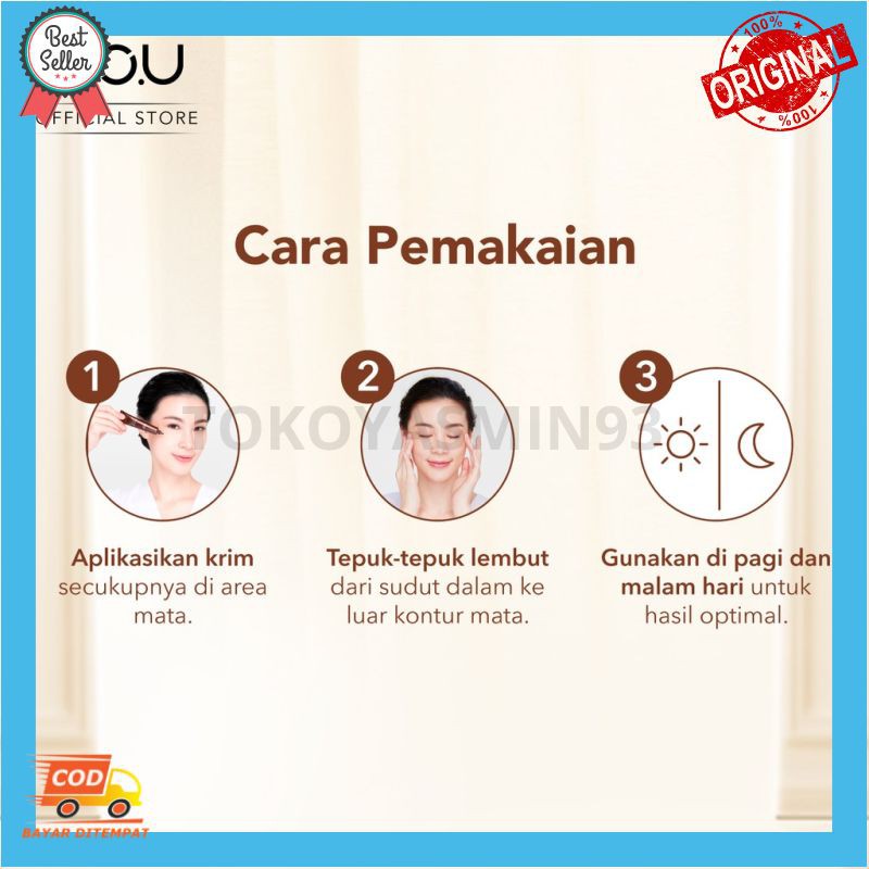 YOU Golden Age Energizing Eye Cream 15g [ Intense Eye Firming Treatment] Murah