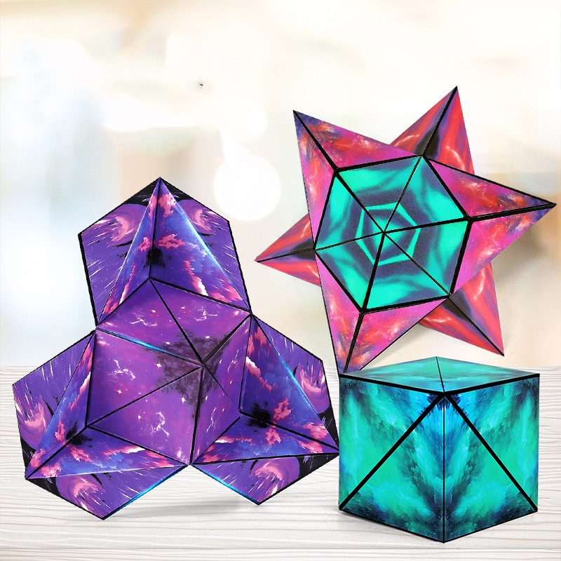 2022 Mainan Puzzle Kubus Magic Magnetik 3D Multi Warna Untuk Anak Hadiah
