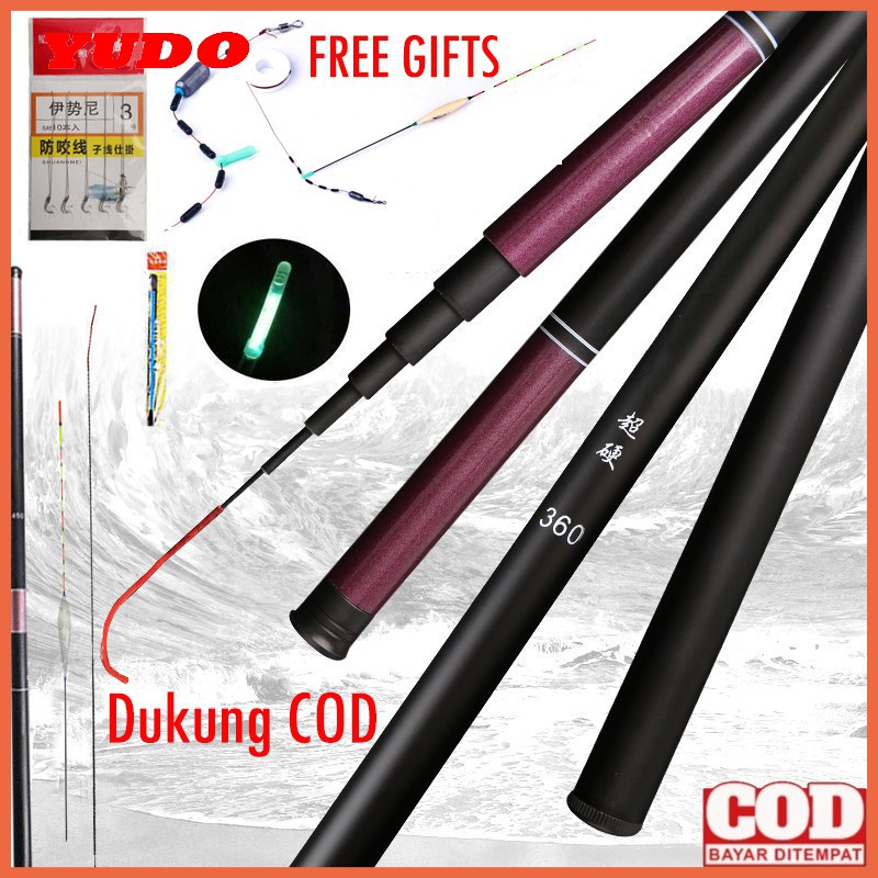New YUDO Joran Tegek Carbon Tegek Joran Pancing Joran Maguro Joran Pancing 270/360/450/540/630/720