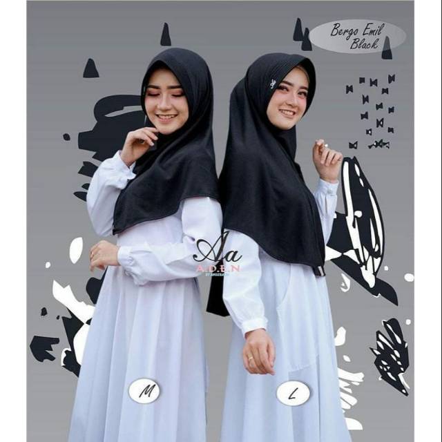 Bergo Emil Bergo Kaos Jilbab Kaos Aden Hijab Dewasa & Kids
