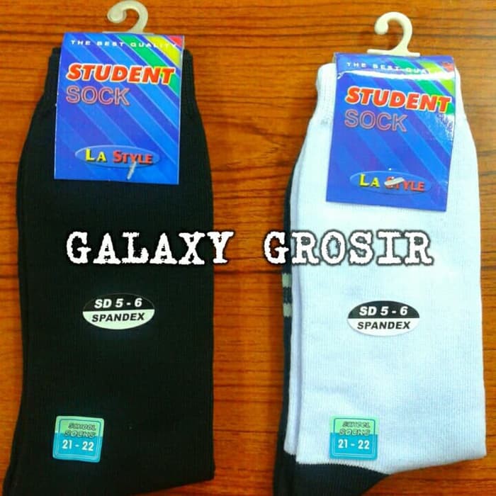 [12pcs]Kaos Kaki Sekolah Anak SMP - SMA La-Style 21-22